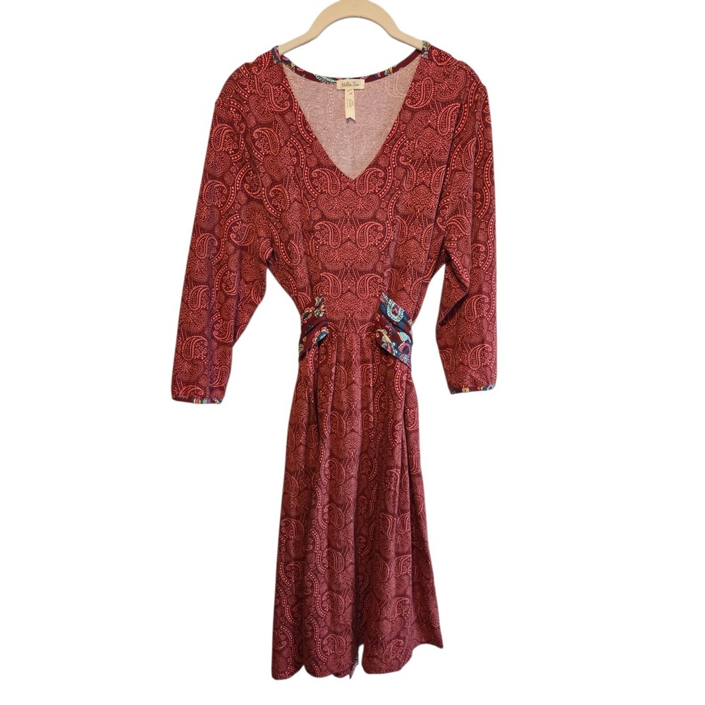 Matilda Jane Clothing Womens Large Dress 3/4 Sleeve